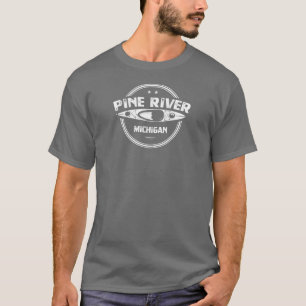 Camiseta Pine River Michigan Kayaking