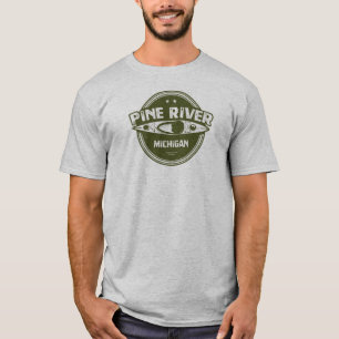 Camiseta Pine River Michigan Kayaking