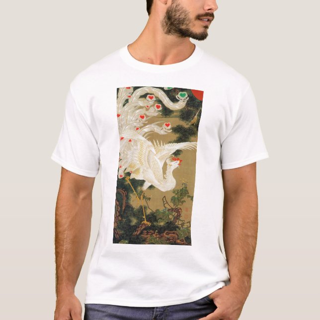 Camiseta Pine Tree & Phoenix (Love Heart Phoenix), Jakuchu (Anverso)
