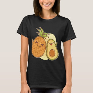 Camiseta Pineapple Aguacate Vegetales Frutos Vegetales Trop