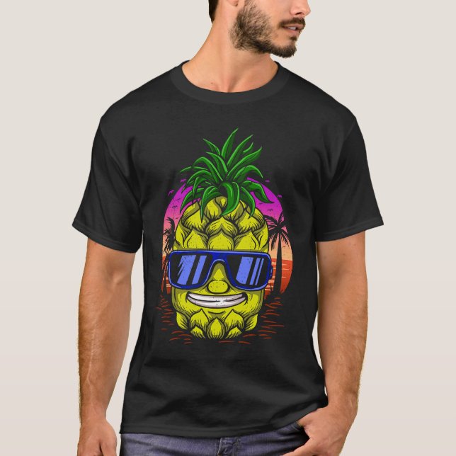 Camiseta Pineapple Aloha Honolulu Tropical (Anverso)