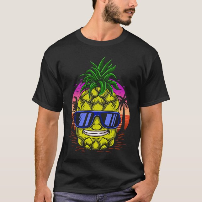 Camiseta Pineapple Aloha Honolulu Tropical (Anverso)