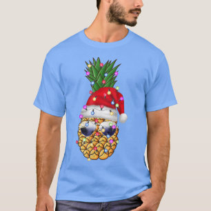 Camiseta Pineapple Christmas Tree Enfoca la Navidad Hombres