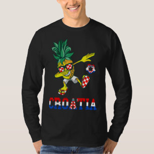 Camiseta Pineapple Dabbing Croacia Bandera Hrvatska So