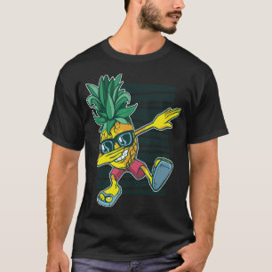 Camiseta Pineapple Dabbing Pineapple Fruit Gafas de sol Haw