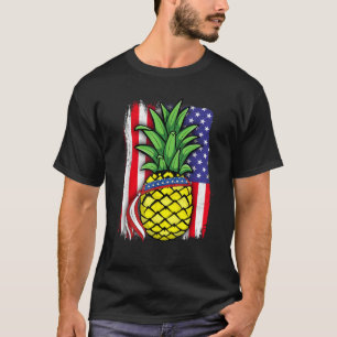 Camiseta Pineapple de bandera estadounidense 4 de julio Fam