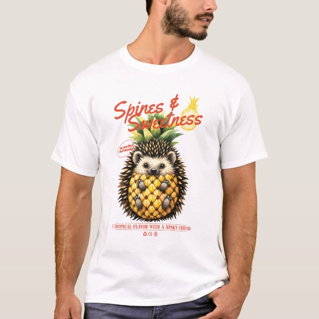 CAMISETA PINEAPPLE DE PIÑÓN DE CABEZA Y SUAVE (Anverso)