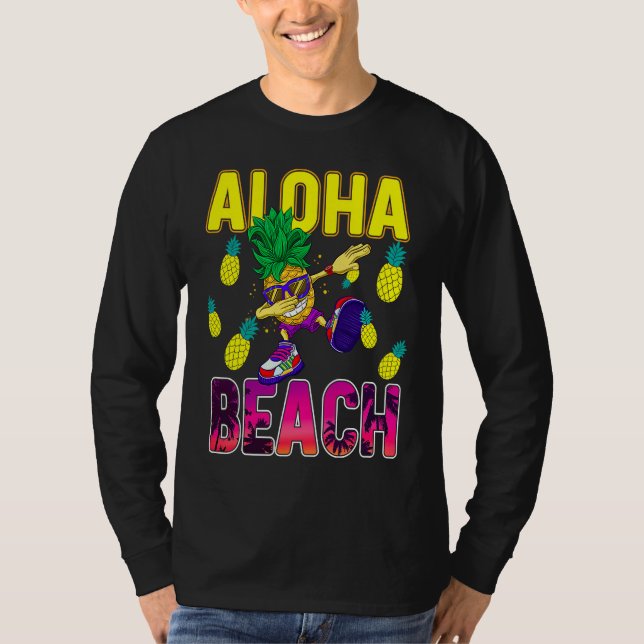Camiseta Pineapple  for Women Men Dabbing Aloha Hawaii Summ (Anverso)