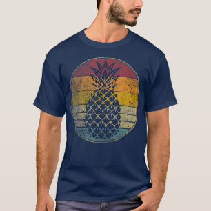 Camiseta Pineapple Fruit Vintage Distressed Retro 70s 80s G