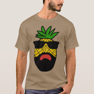 Camiseta Pineapple Gafas de sol Moda de fruta con barba 2