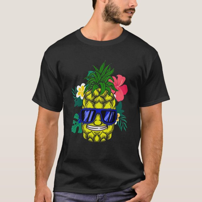 Camiseta Pineapple Hawaiana Aloha Tropical Honolulu Mujeres (Anverso)