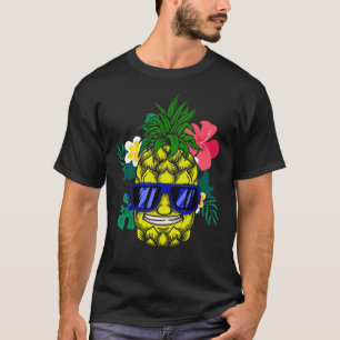 Camiseta Pineapple Hawaiana Aloha Tropical Honolulu Mujeres