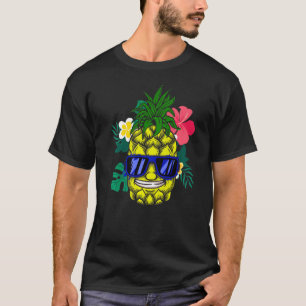 Camiseta Pineapple Hawaiana Aloha Tropical Honolulu Mujeres