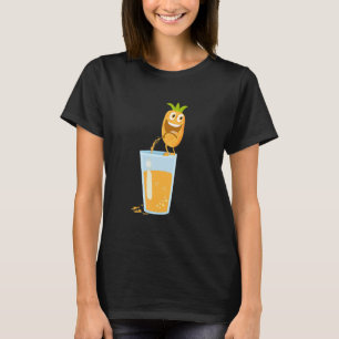 Camiseta Pineapple Hawaiana Aloha Tropical Honolulu Mujeres