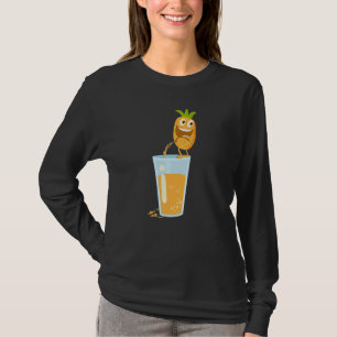 Camiseta Pineapple Hawaiana Aloha Tropical Honolulu Mujeres