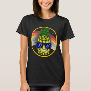 Camiseta Pineapple Hawaiana Aloha Tropical Honolulu Mujeres