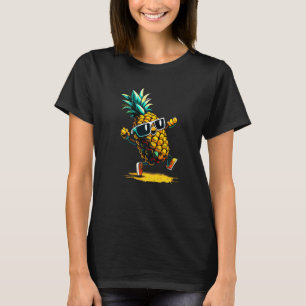 Camiseta Pineapple hawaiano con Dabbing Tropical Aloha Beac