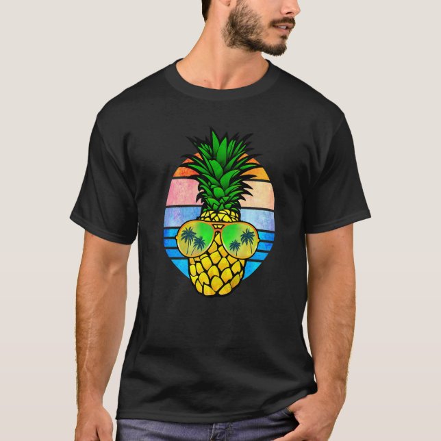 Camiseta Pineapple Hawaii Gafas de Sol Hawaii Beach Vacatio (Anverso)
