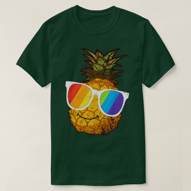 Camiseta pineapple lgbt (Diseño del anverso)