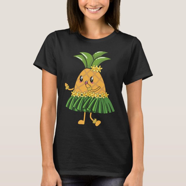 Camiseta Pineapple Lover Hello Summer Vacation Tropical Fru (Anverso)