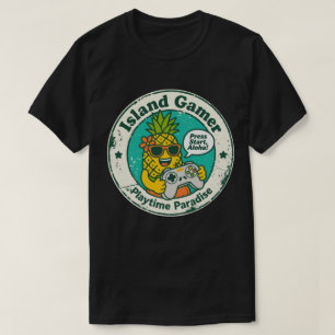 Camiseta Pineapple Lover y Gamer "Playtime Paradise Island