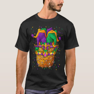 Camiseta Pineapple Mardi Gras Carnival Jester Mask Funny F