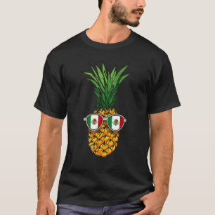 Camiseta Pineapple mexicano Bandera gafas de sol verano