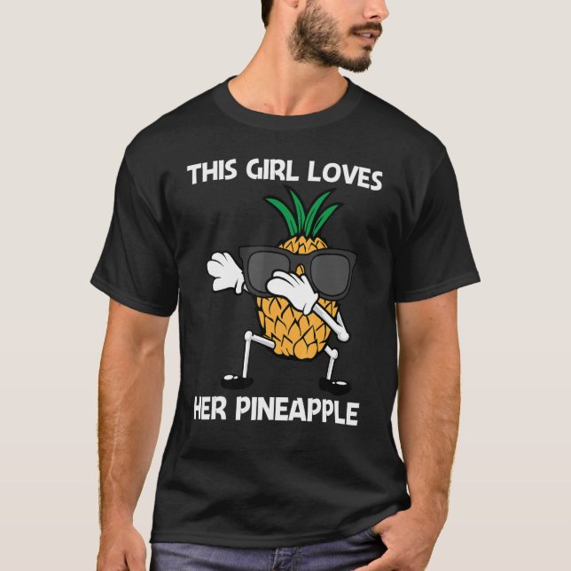 Camiseta Pineapple Para Chicas Jóvenes Verano De Frutas (Anverso)