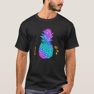 Camiseta Pineapple Para Hombres Pineapple Hawái Verano