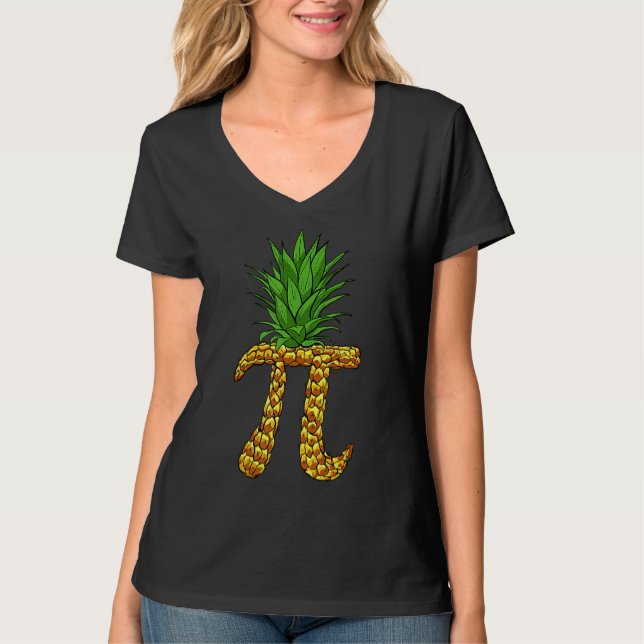 Camiseta Pineapple Pi Funny Pi Day Pi Neapple Pi (Anverso)