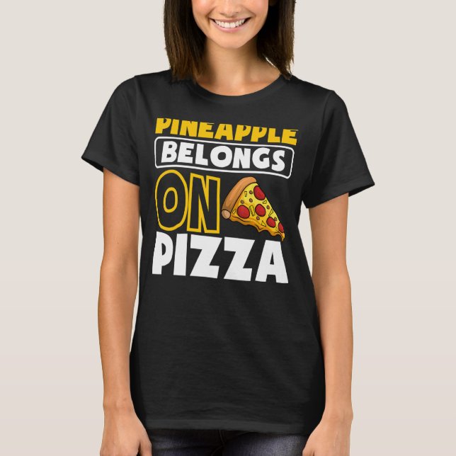 Camiseta Pineapple Pizza Hawai Snack de comida (Anverso)