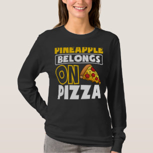 Camiseta Pineapple Pizza Hawai Snack de comida