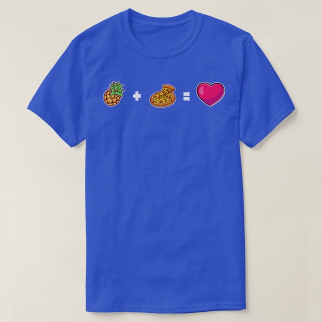 Camiseta Pineapple Plus Pizza Es Igual De Amo A Los Amantes (Diseño del anverso)
