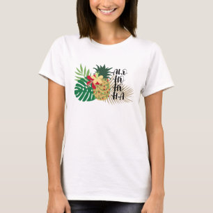 Camiseta Pineapple tropical hawaiana ALO-HO-HA