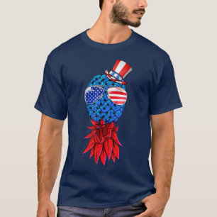 Camiseta Pineapple Upside Down American Flag Gafas de sol 4