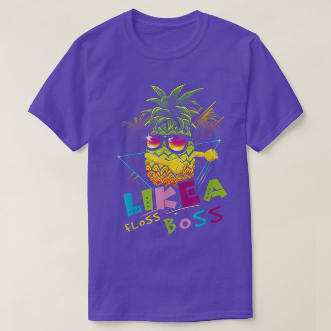 Camiseta Pineapple Usa Gafas De Sol Floss Como Un Cristo Je (Diseño del anverso)