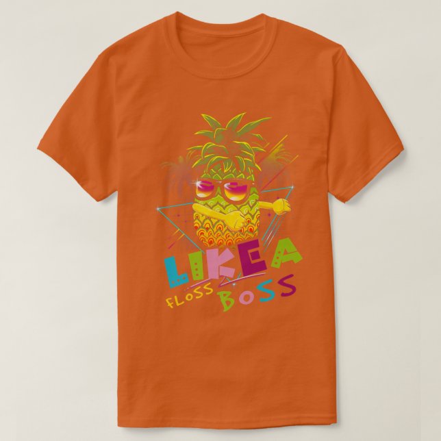 Camiseta Pineapple Usa Gafas De Sol Floss Como Un Cristo Je (Diseño del anverso)