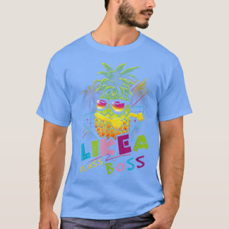 Camiseta Pineapple Wear Sunglasses Floss Like A Boss Christ