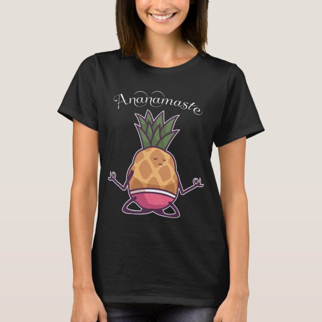 Camiseta pineapple yoga namaste workout (Anverso)