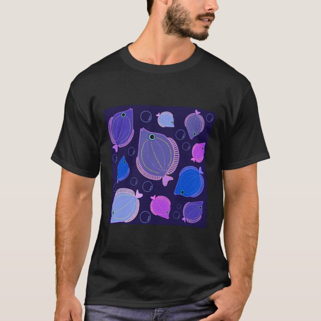 Camiseta Pines En Negro (Anverso)