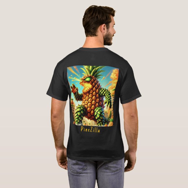 Camiseta PineZilla - Imperio de la piña (Reverso completo)