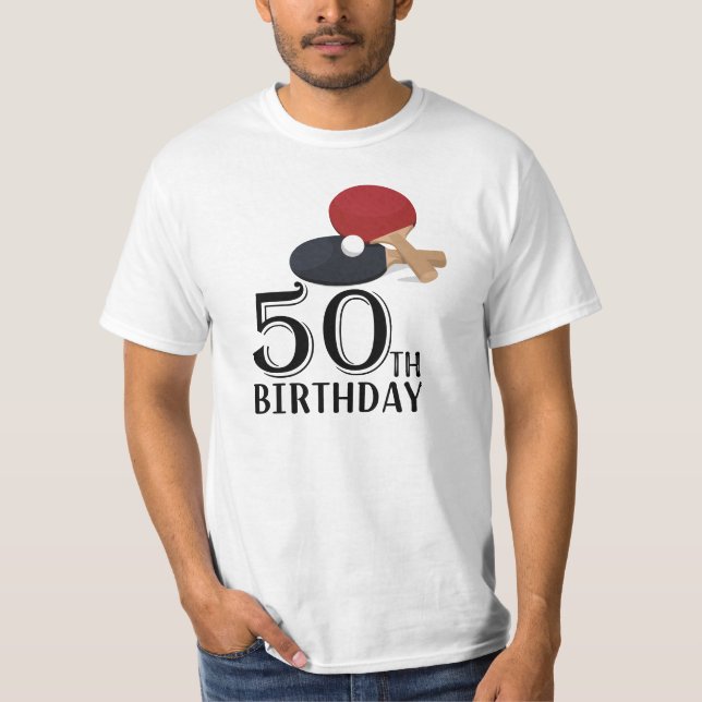 Camiseta Ping Pong 50 cumpleaños (Anverso)