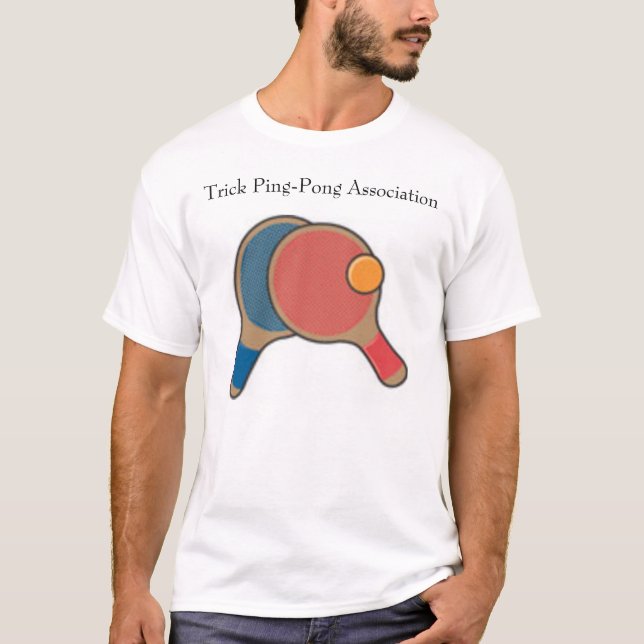 Camiseta ping-pong, asociación del ping-pong del truco (Anverso)