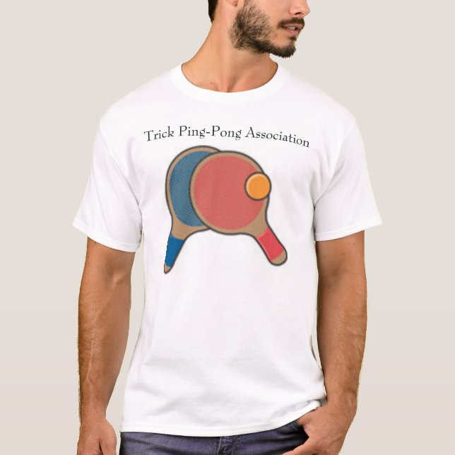 Camiseta ping-pong, asociación del ping-pong del truco (Anverso)