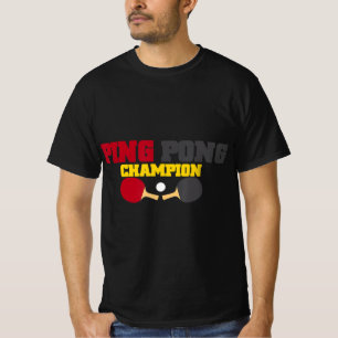 Camiseta Ping Pong Champion Divertido Cute Mesa Regalo de t