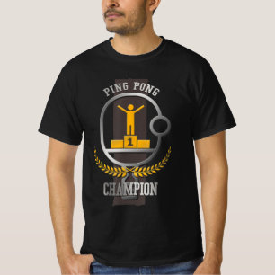 Camiseta Ping Pong Champion Fun Table Jugador de tenis