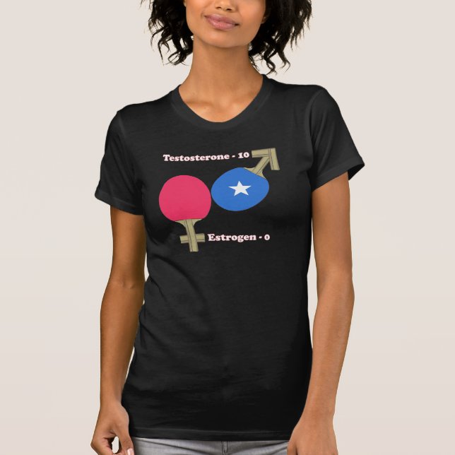 Camiseta Ping-pong de la testosterona (Anverso)