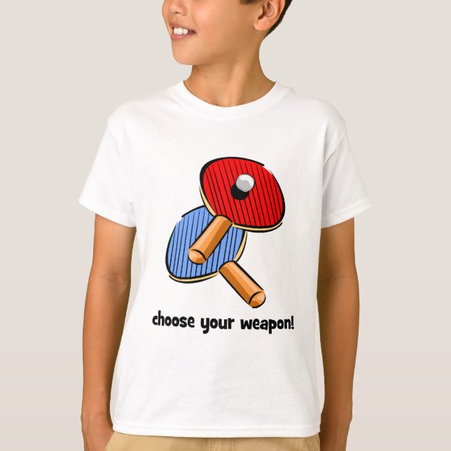 Camiseta ping-pong divertido (Anverso)