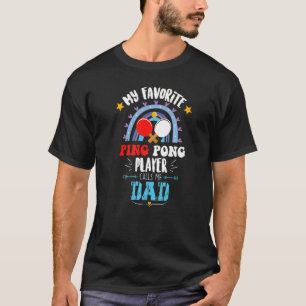 Camiseta Ping Pong Game Day Proud Dad Day Ping Pong