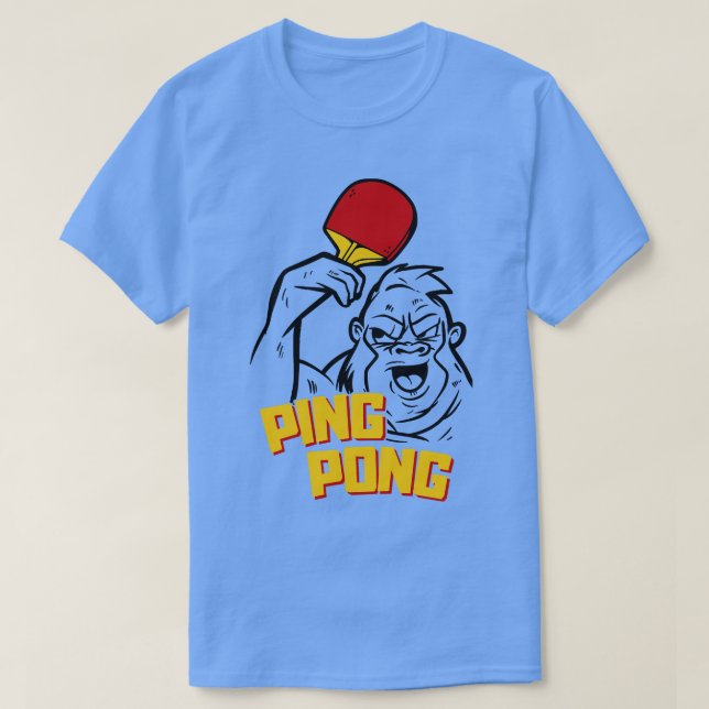 Camiseta Ping Pong Gorilla (Diseño del anverso)